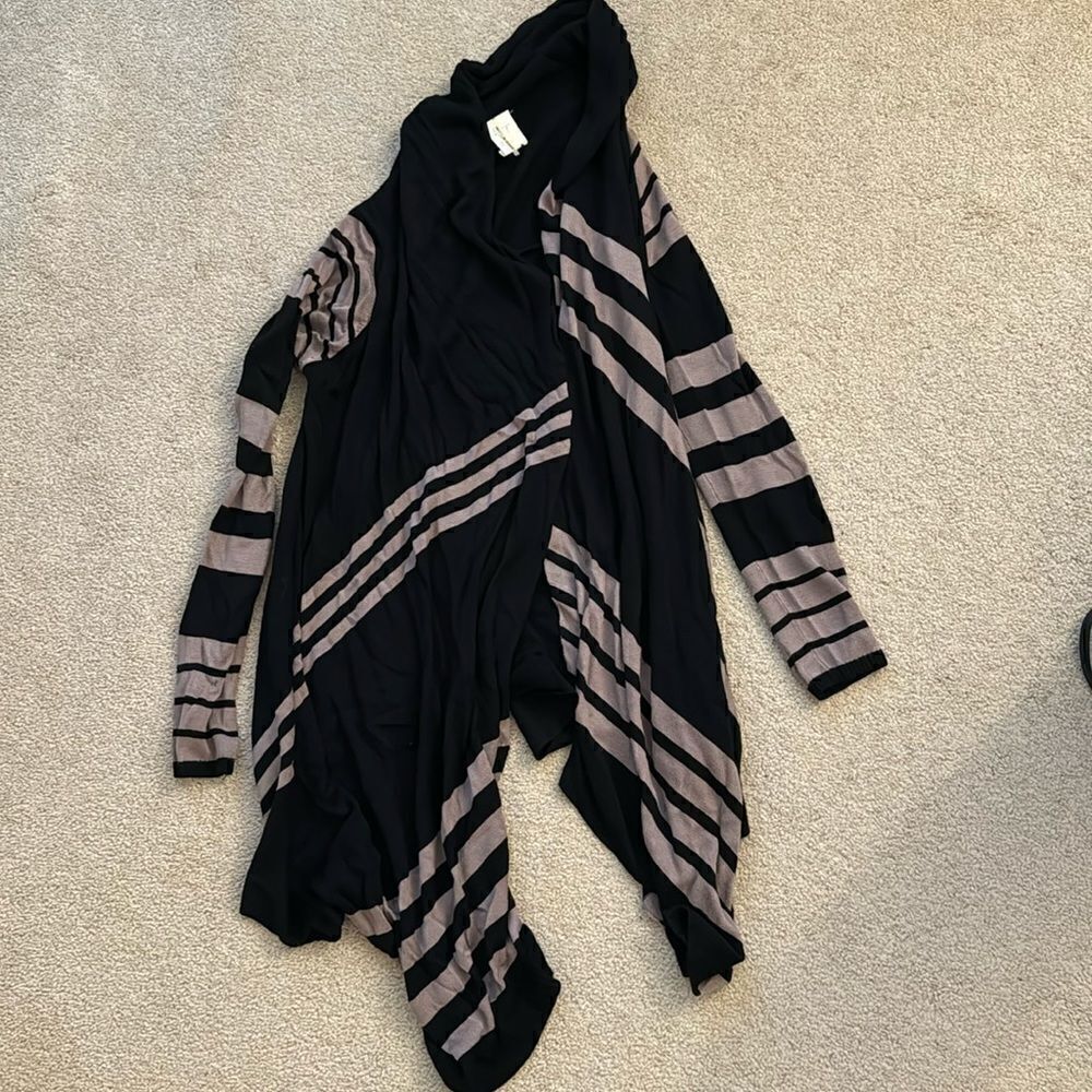 So cool. Stripped wrap cardigan small/medium